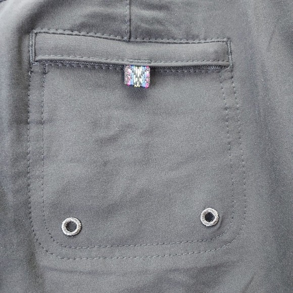 prAna Silvana Boardshorts Black Drawstring Performance Swim - Picture 6 of 16